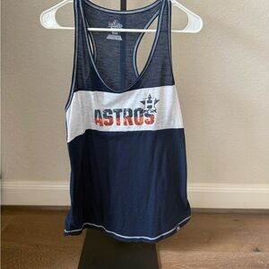 Houston Astros Sequin Navy Blue Tank Top